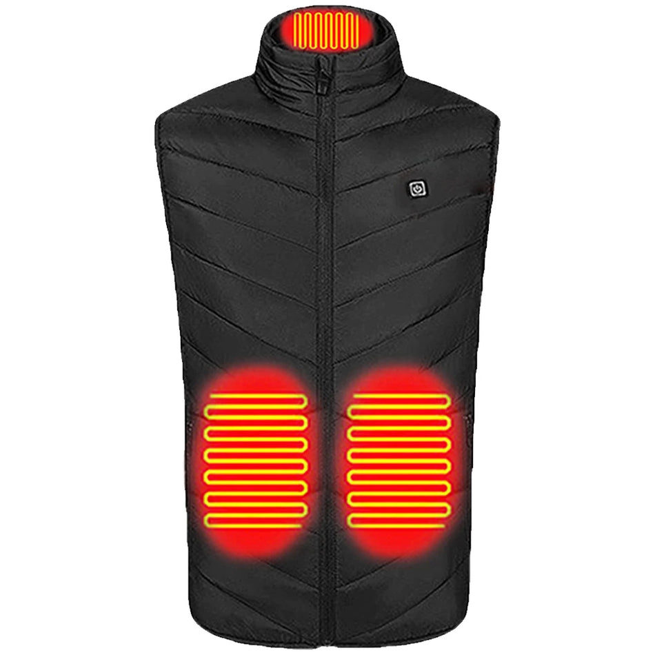Veste chauffante électrique à 9 zones de chauffage pour hommes et femmes en extérieur