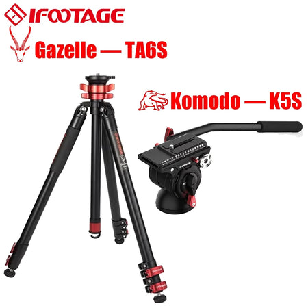 IFOOTAGE Gazelle TC6S Tripod - Professional Smoothness TA6S add K5S