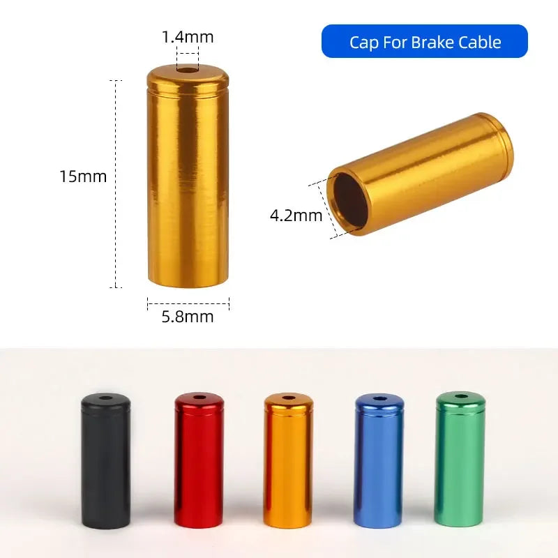 5mm Alloy Bicycle Brake Cable End Cap &ndash; Durable CNC-Machined Protection