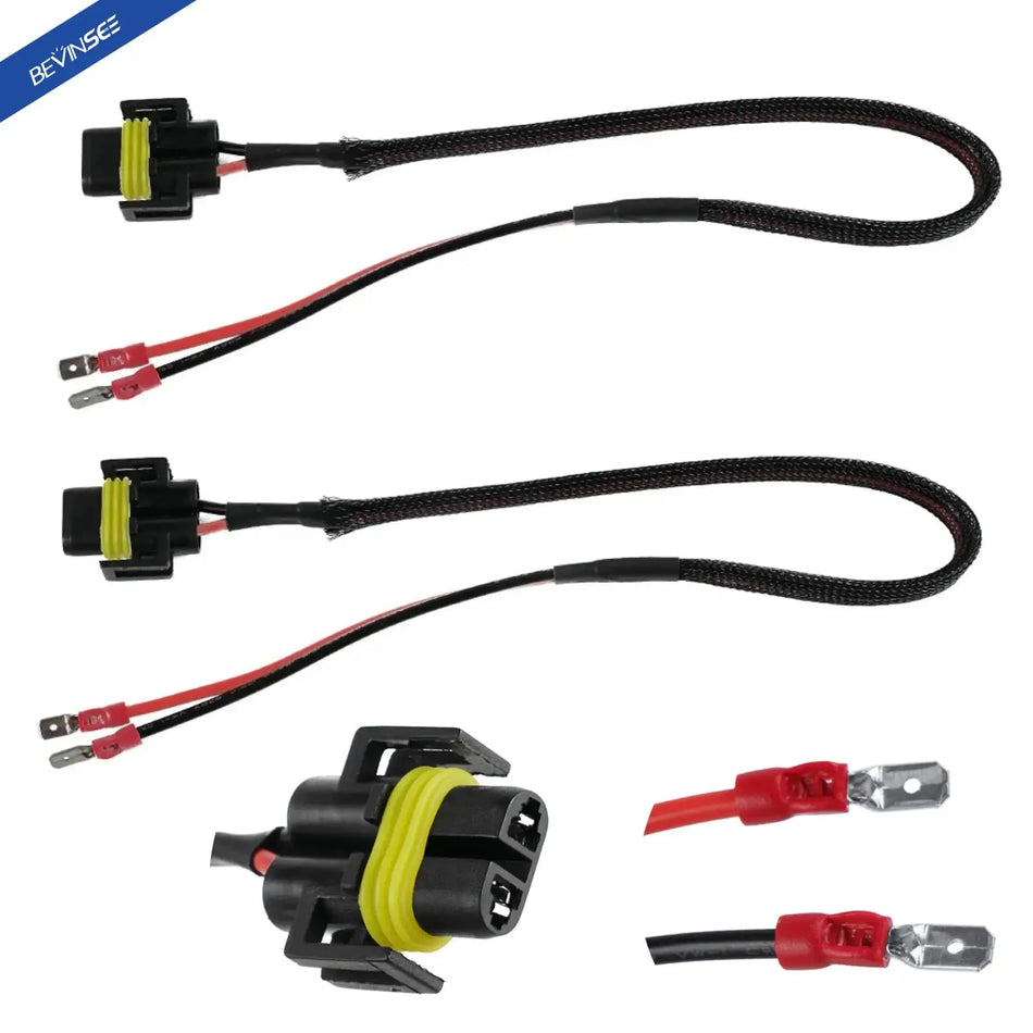 Bevinsee H11B H11 LED Koplamp Verlengkabel Harness
