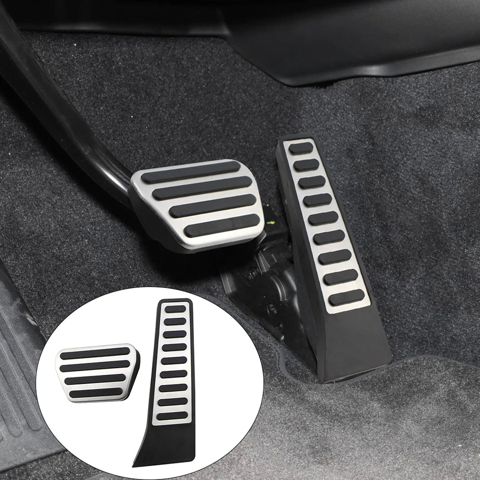 Land Rover Range Rover Vogue Pedal Kapağı Paslanmaz Çelik Gaz Fren 2 Parça Set