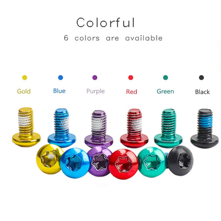 Bike Disc Brake Rotor Bolts &ndash; Durable Steel T25 M5x9 Secure Fit