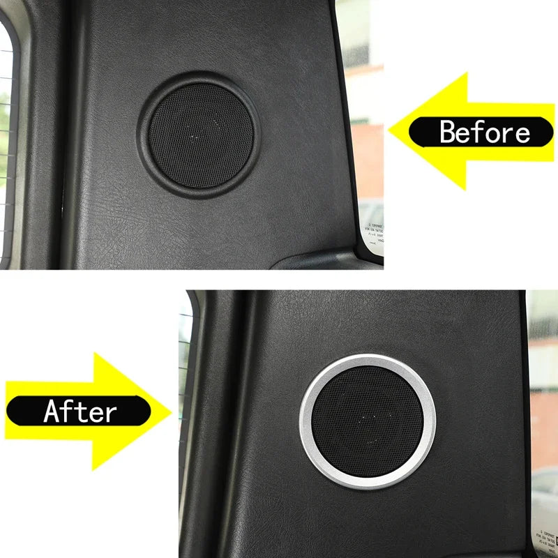 Pokrov obroča roga prtljažnika iz aluminijeve zlitine srebrne barve Hummer H2