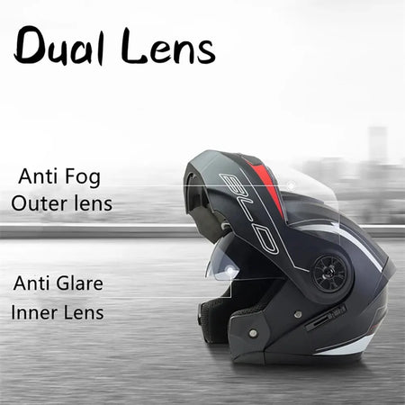 Personalised Dual Lens Flip Up Helmet &ndash; Enhanced Visibility