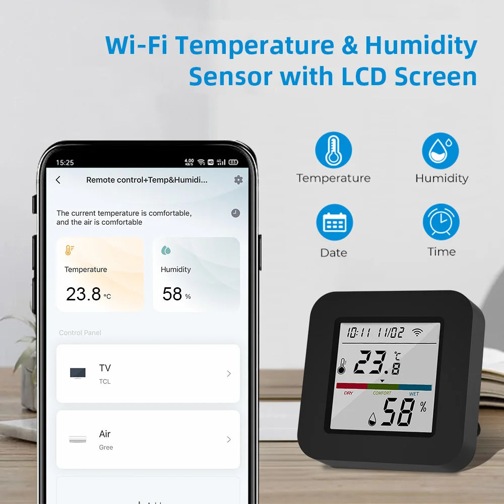 Tuya Smart Universal IR Remote with Temperature &amp; Humidity Sensor