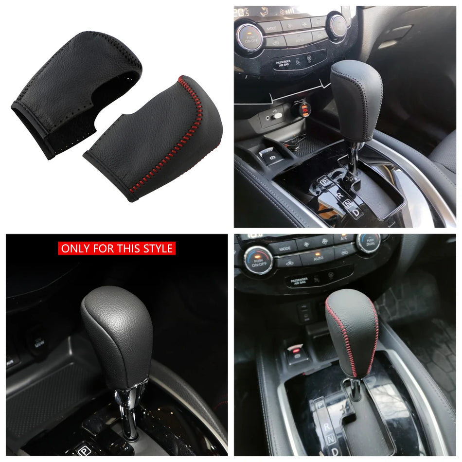 Nissan Qashqai J11 and X-Trail T32 Leather Gear Shift Knob Cover