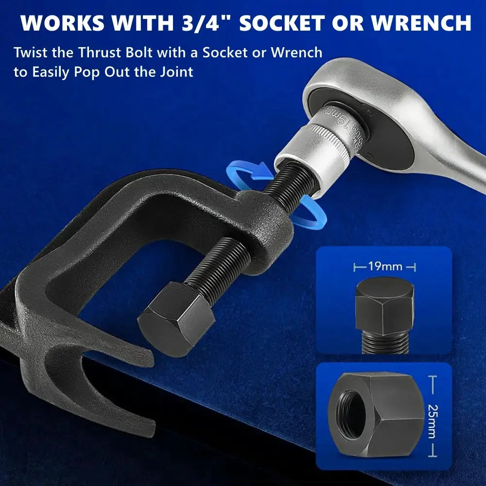 6007 Lower Control Arm Prying Tool & 25112 Ball Joint Separator Suspension Specialty Bushing Tool Kit for Cars Trucks SUVs by InterCyprus Trading Ltd