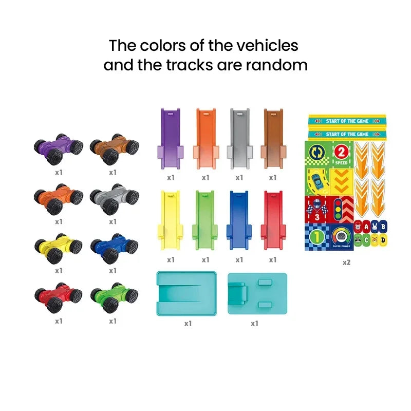 Gliding Track Car Toy Inertia &ndash; Educational Puzzle Track