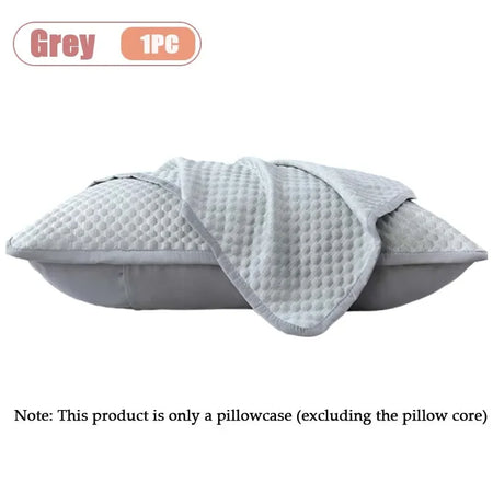 Cooling Pillowcase Covers &ndash; Soft Breathable Ice Silk For Summer Comfort Grey-1PC / 48x74cm