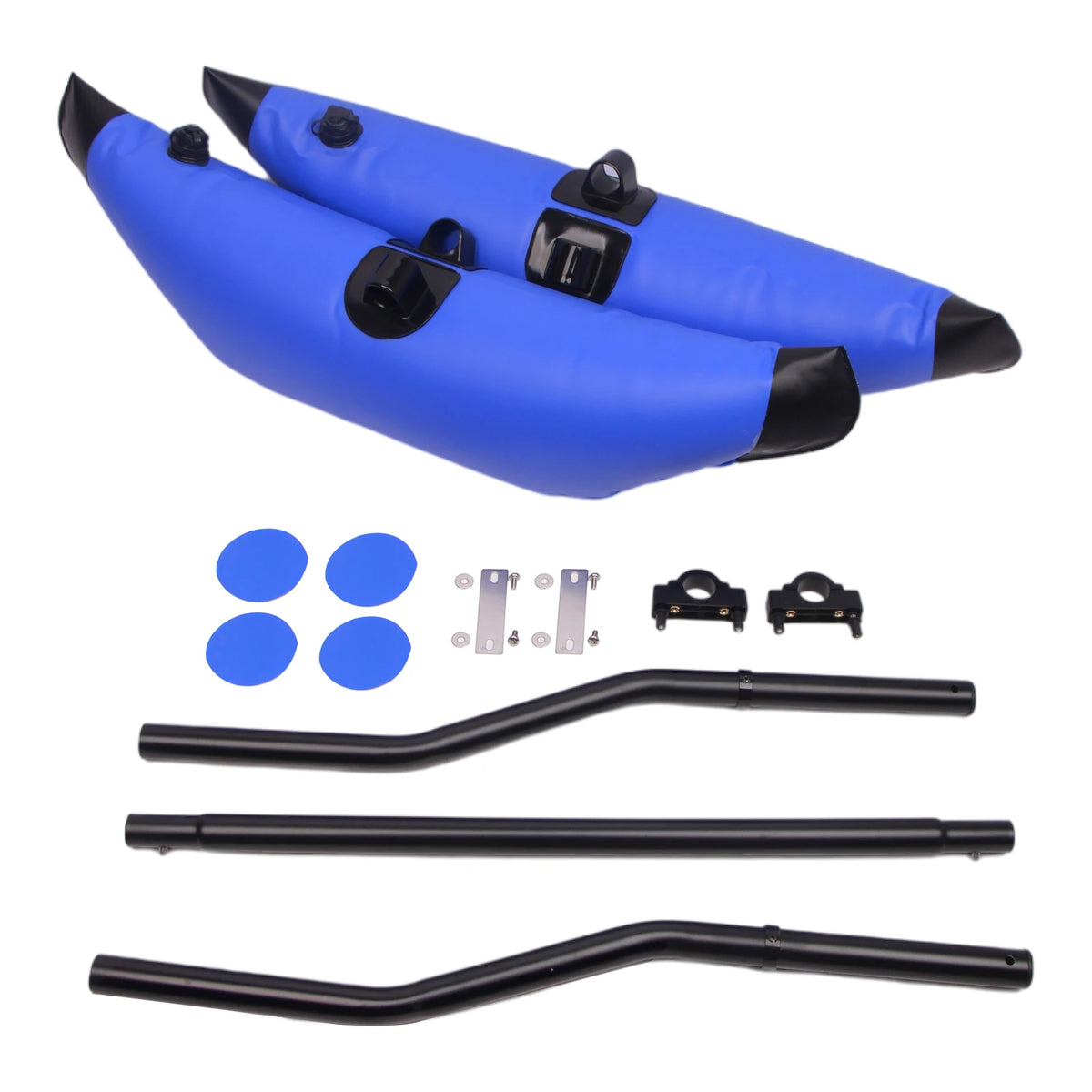 Kayak Float Stabilizer System with Outrigger Arms and Accessories Blue