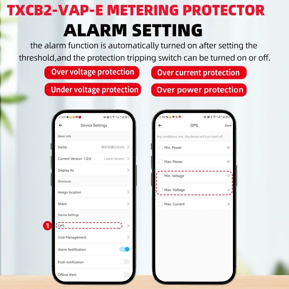 APNEU WiFi Smart Circuit Breaker with Energy Meter and Remote Control