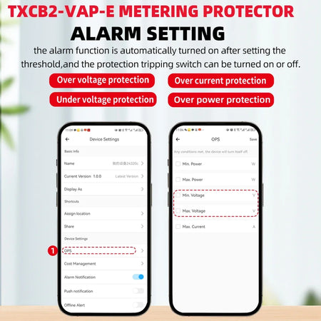 APNEU WiFi Smart Circuit Breaker with Energy Meter and Remote Control
