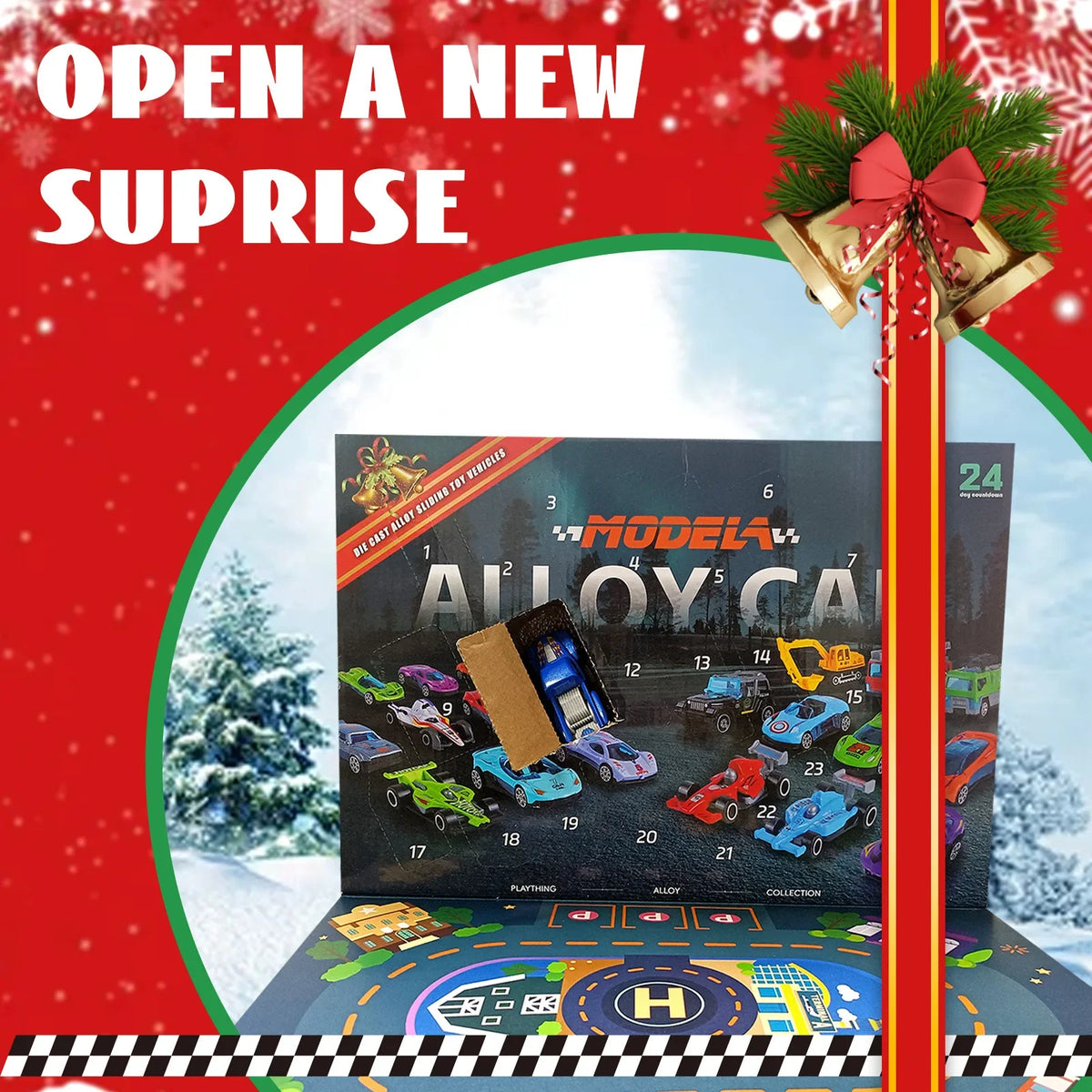 Christmas Diecast Car Advent Calendar &ndash; 24 Day Countdown