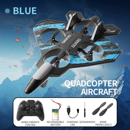 Remote Control Fighter Model Glider &ndash; App-Controlled Fun Blue