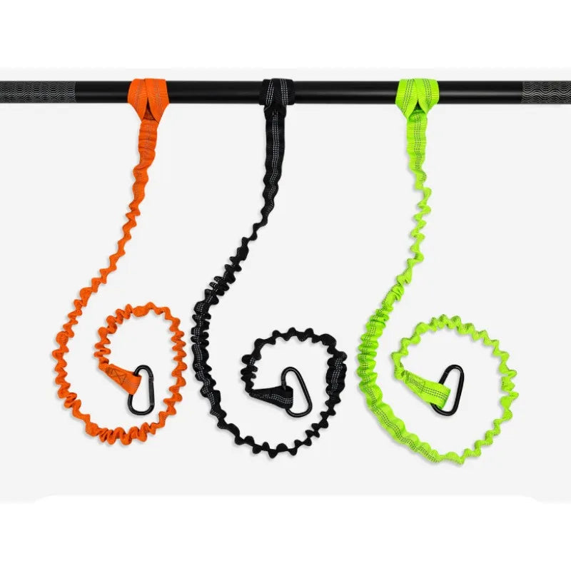 1pc 100cm Kayak Paddle Anti Drop Elastic Rope Reflect Light Fixed Slurry Inflatable Boat Fishing Buckle Surfboard Traction Parts