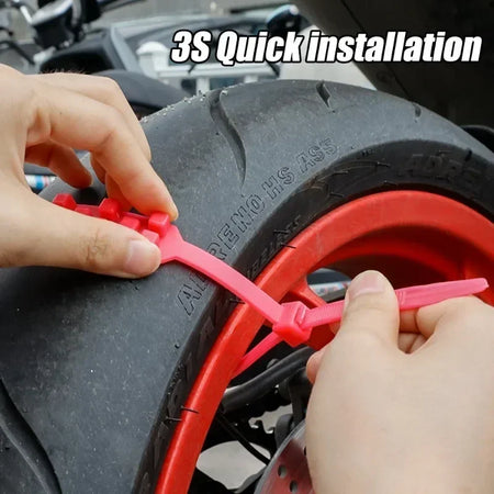 Universal Anti-Slip Emergency Snow Chains &ndash; Winter Traction