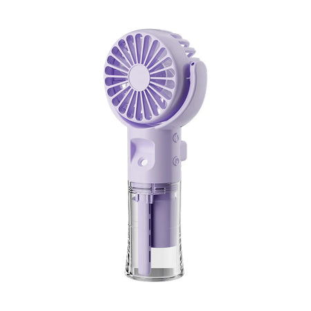 Raugee Portable Water Mist Fan Rechargeable &ndash; Four Speeds Purple