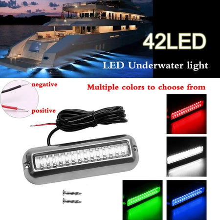 42LED Yacht Underwater Light &ndash; IP68 Waterproof 10-30V