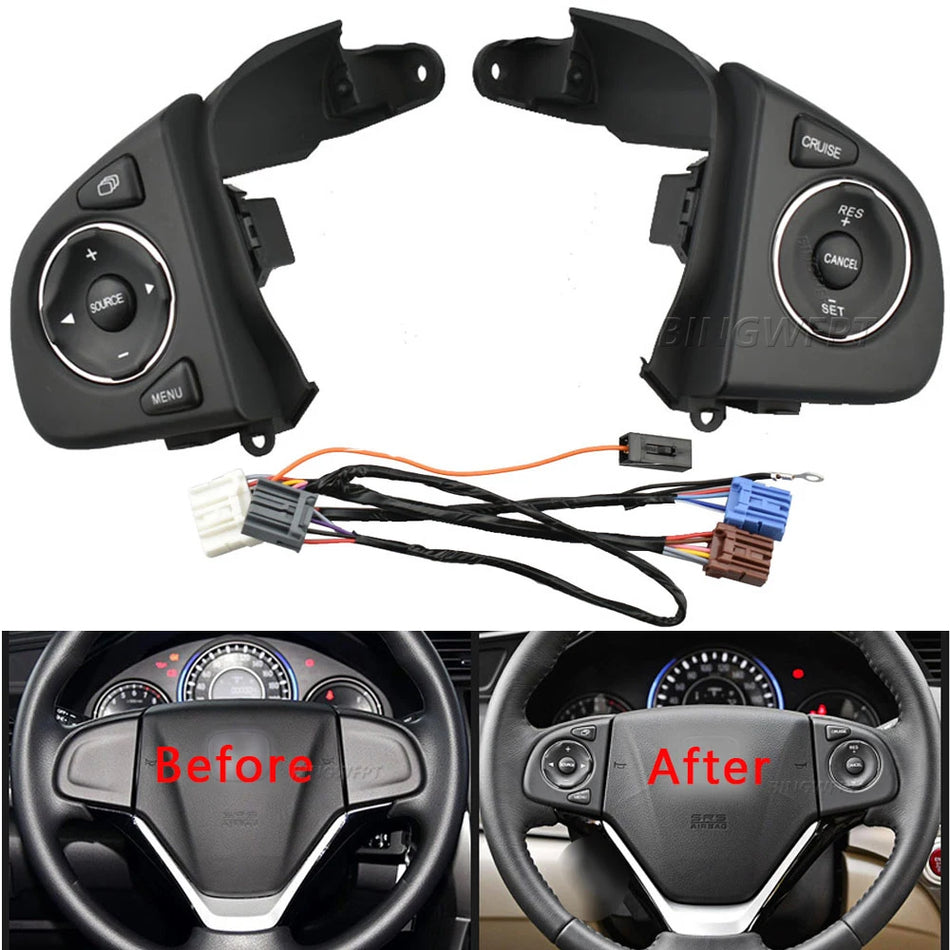 Interruttori di controllo del volante con cavi per Honda CR-V 2012-2016