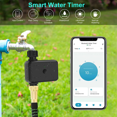 1/2-Way Water Timer &ndash; Smart Auto Irrigation System with Bluetooth and WiFi Compatibility