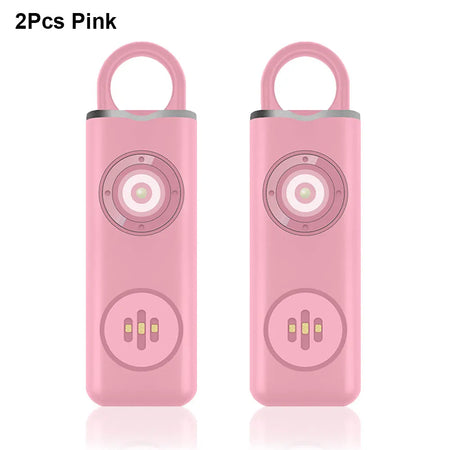 Awapow AF2004 Personal Defense Alarm - 130dB Siren With LED 2Pcs Pink / S