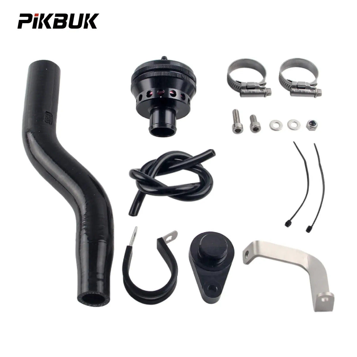 PIKBUK Turbo Blow Off Dump Valve For Suzuki Swift Sport 1.4 And Vitara 1.4 BoosterJet Bule Black Red Hose by InterCyprus Trading Ltd