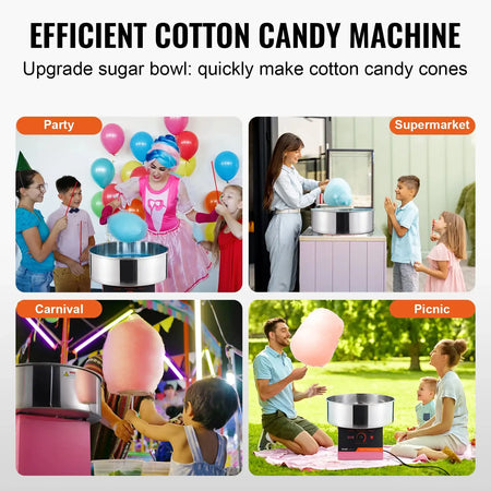 Commercial Cotton Candy Machine With Stainless Bowl