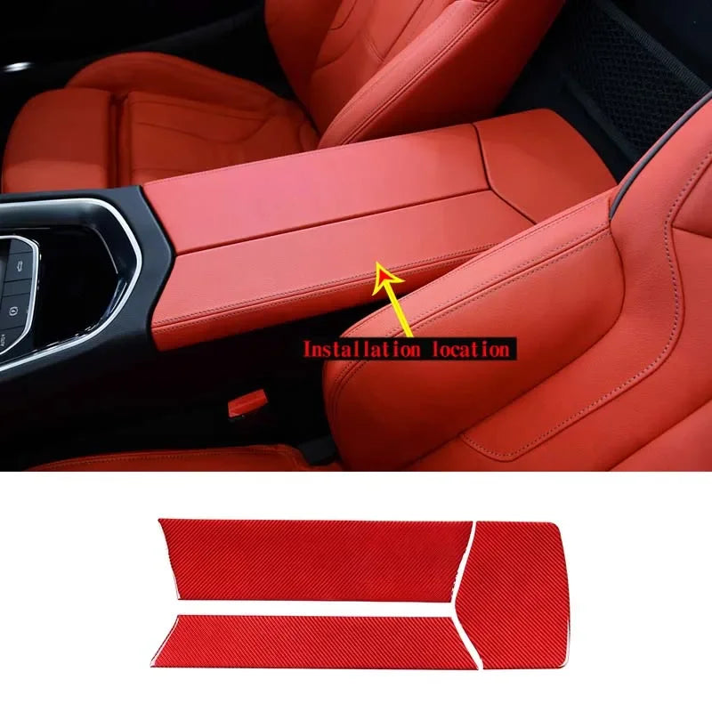 Copertura Telaio Interruttore Sollevatore in Vetro in Fibra di Carbonio Rossa BMW Z4 G29