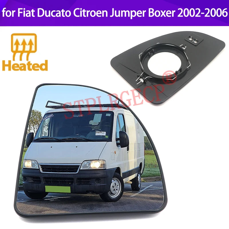 Espejo calefaccionado de vidrio para Fiat Ducato Citroen Jumper Boxer 2002-2006