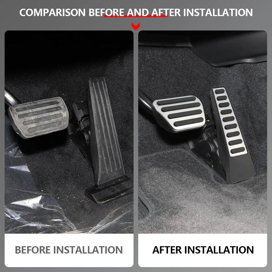 Land Rover Range Rover Vogue Pedal Kapağı Paslanmaz Çelik Gaz Fren 2 Parça Set