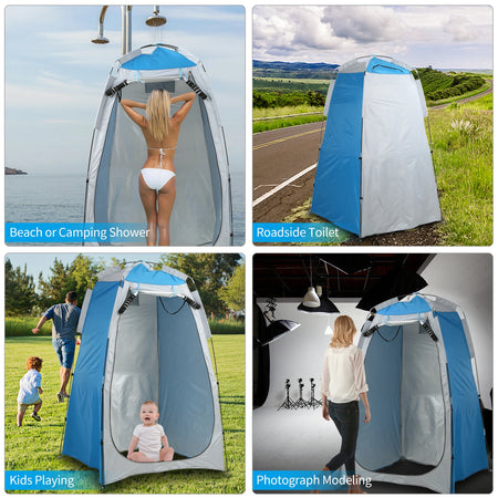 Portable Privacy Tent for Camping: Beach Shower, Toilet, and Changing Room Shelter with UV Protection