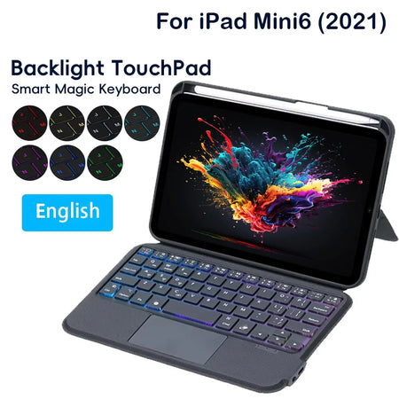 Split Keyboard Case for iPad Mini 6 &ndash; Backlit Keyboard