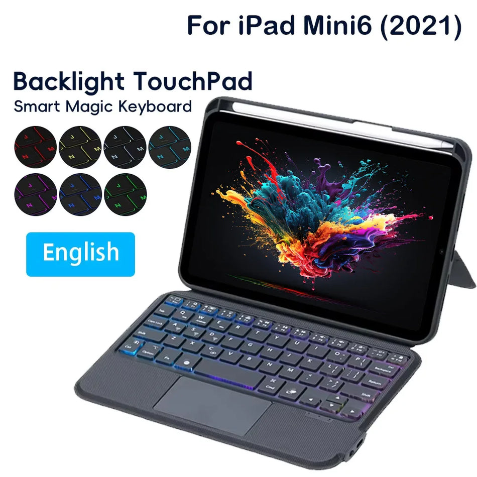 Split Keyboard Case for iPad Mini 6 &ndash; Backlit Keyboard