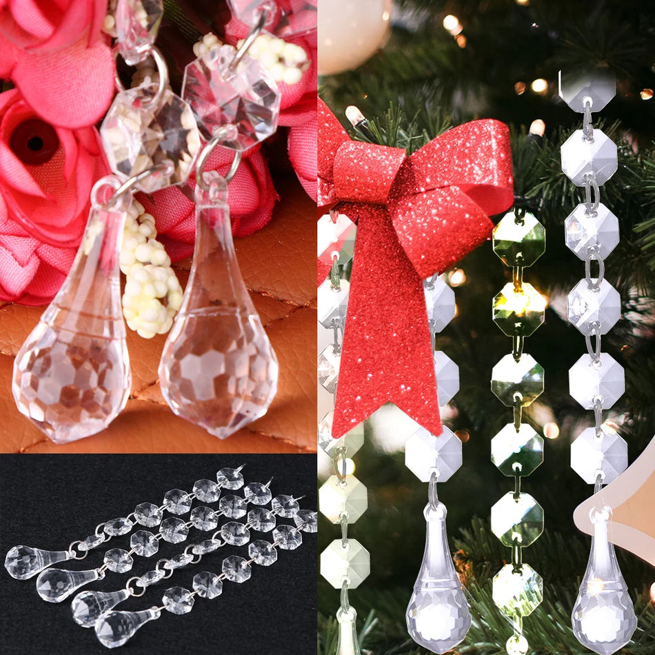 Acrylic Crystal Bead Pendant Curtain Beads For Party