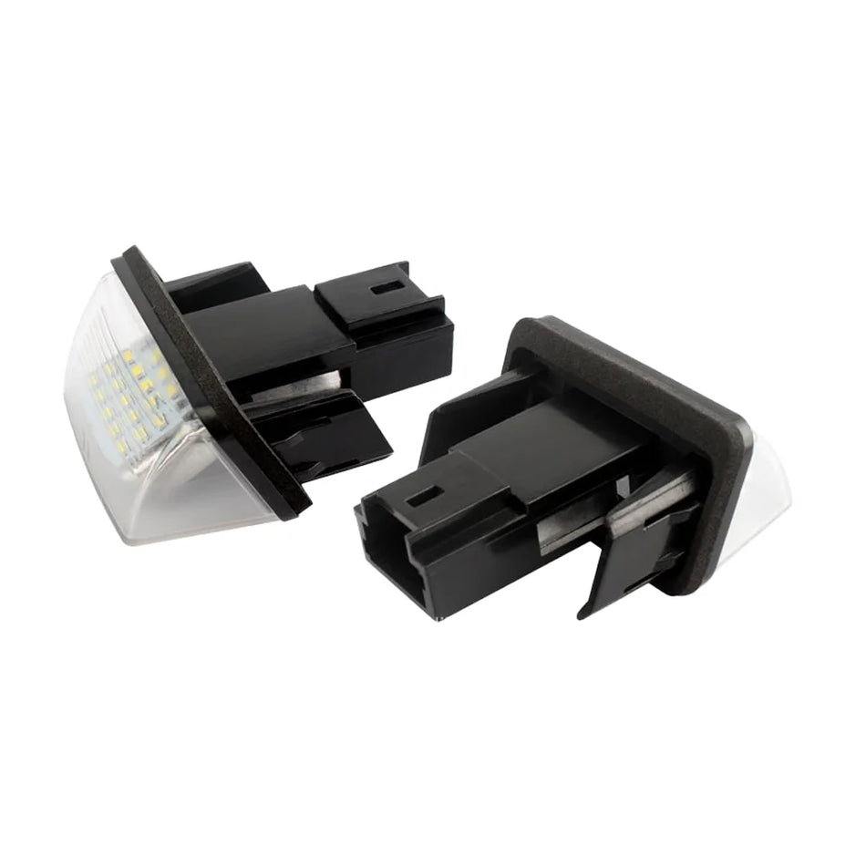 Фары номерного знака для Peugeot 206, LED, Canbus, 3W, 2 штуки, прочный корпус из черного PC