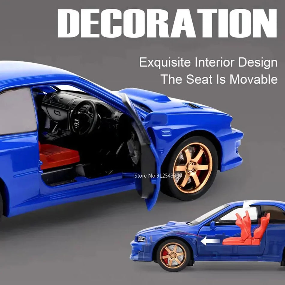 1:32 Diecast Metalen Sportauto Model Speelgoed Met Openende Deuren