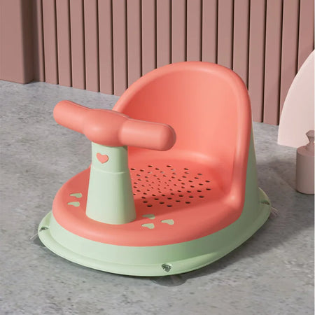 Children's Shower Seat &ndash; Portable and Safe Design orange