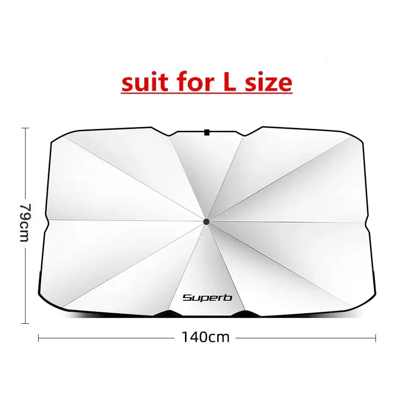 Premium Car Windshield Sunshade for Skoda Models For Superb