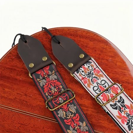 Miwayer Guitar Strap &ndash; Vintage Floral Breathable Comfort
