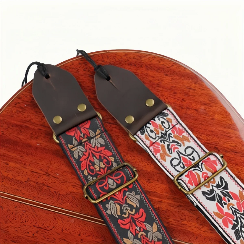 Miwayer Guitar Strap &ndash; Vintage Floral Breathable Comfort