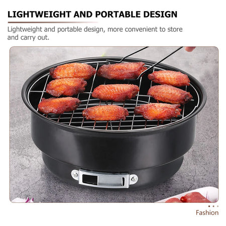 Portable Mini Charcoal Barbecue Grill for Outdoor Camping and Picnics