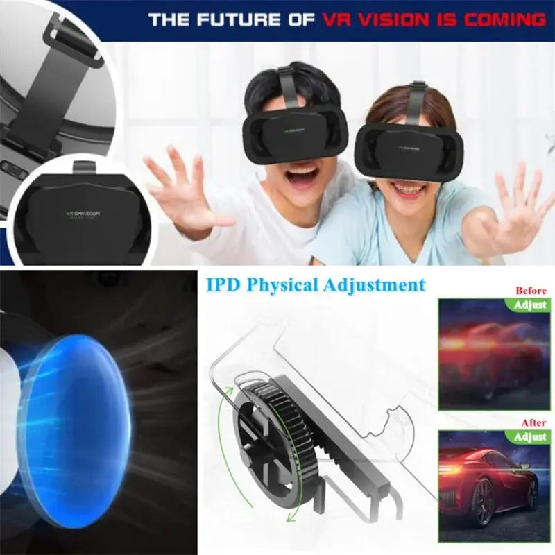 VR Headset For 4.7 To 7 Inch Smartphones With Game Controller by InterCyprus Trading Ltd