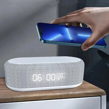 15W Wireless Charger Pad Stand Clock Lamp &ndash; Fast Charge