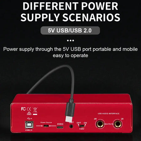 MD22 Recording Sound Card 24 Bit 192 KHz USB Audio Loopback