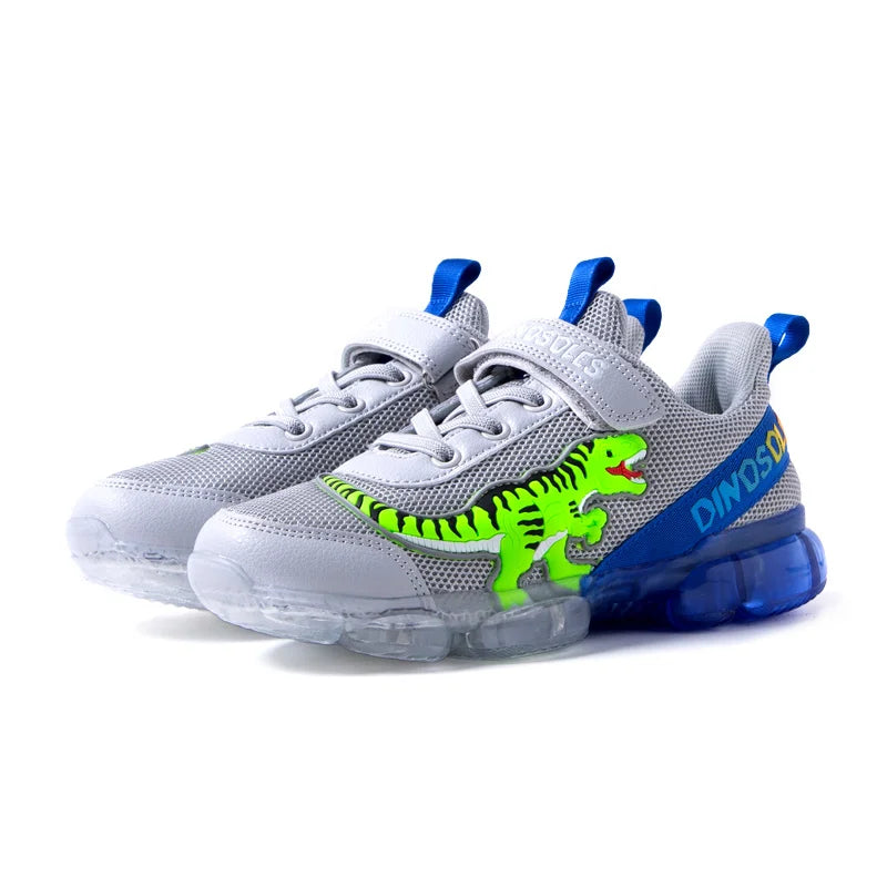 EXDINO T-Rex LED Light Up Sneakers for Boys (2-9Y)