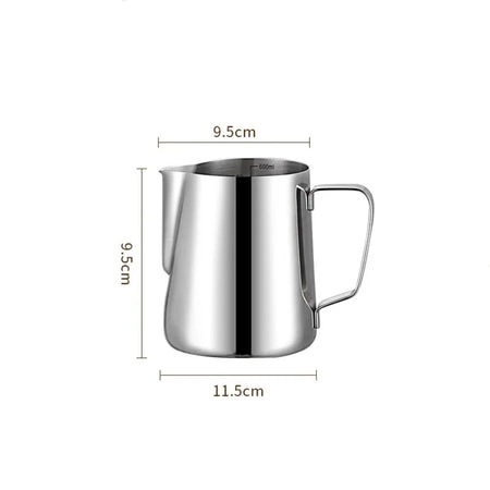 WUWANLI Stainless Steel Coffee Milk Frother Jug &ndash; Professional Barista Quality 600ml