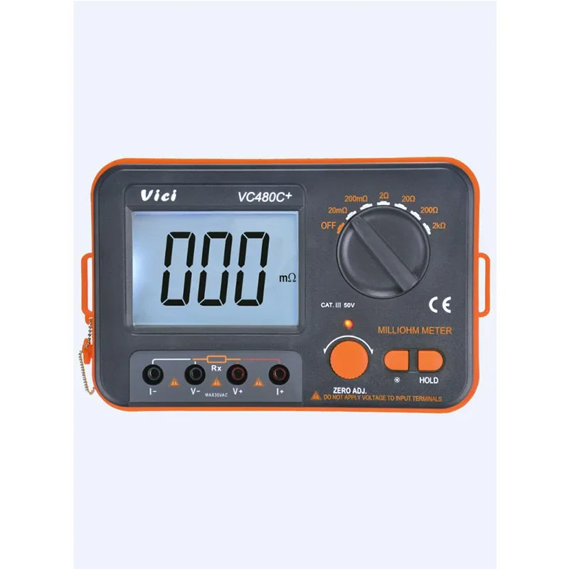VC480C+ Digital Milliohmmeter &ndash; Wide 0.01m&Omega; to 2k&Omega; Range