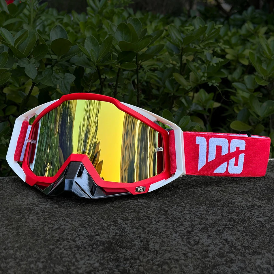 Motocross-lasit HD-linssillä, huurteenestolla, tuulenpitävät aurinkolasit