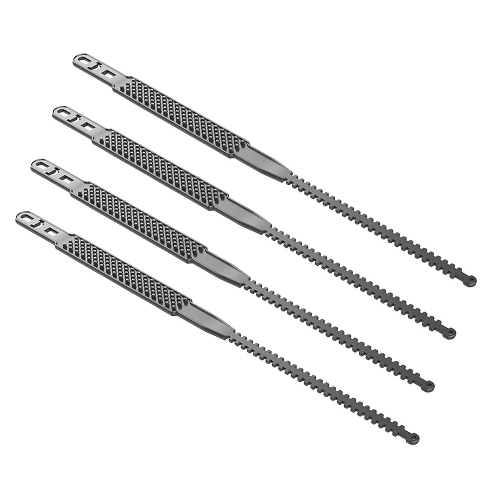 Car Tires Anti-Skid Chain &ndash; Heavy Duty Toughness For Winter Black 4Pcs