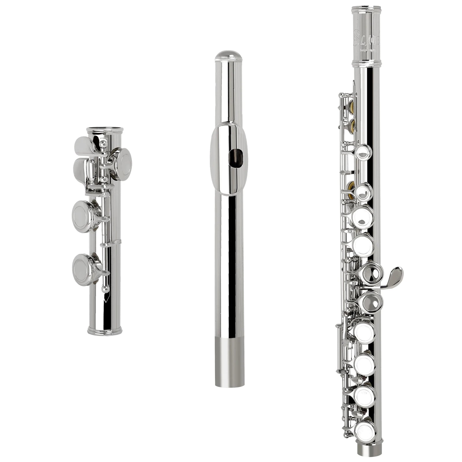 SLADE 16 Closed Holes C Key Transverse Flute - Bundle